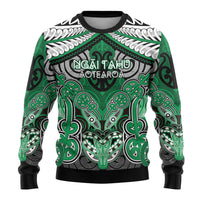 Aotearoa Iwi Ngai Tahu Personalised Ugly Christmas Sweater Maori Kowhaiwhai Pattern