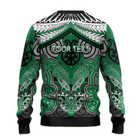 Aotearoa Iwi Ngai Tahu Personalised Ugly Christmas Sweater Maori Kowhaiwhai Pattern