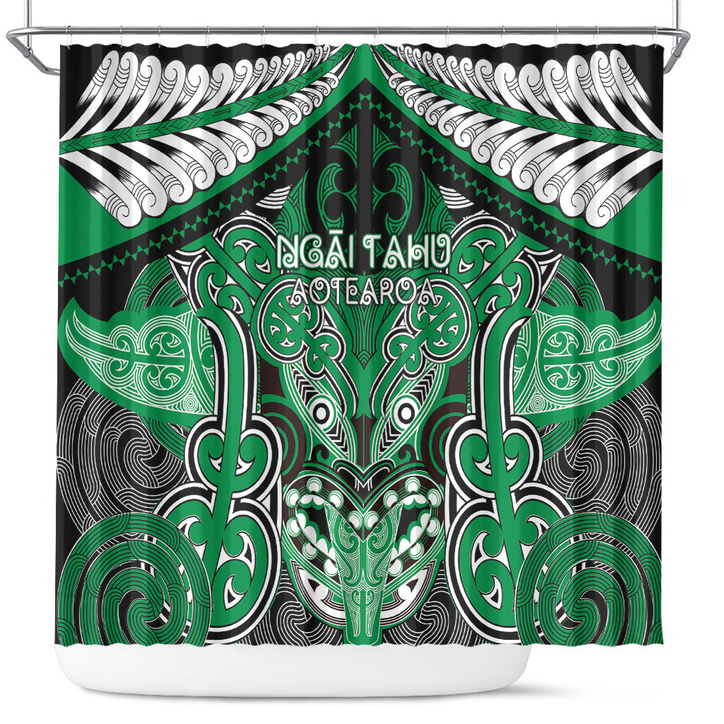 Aotearoa Iwi Ngai Tahu Shower Curtain Maori Kowhaiwhai Pattern