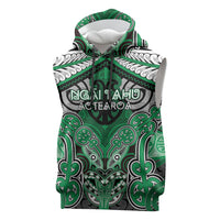 Aotearoa Iwi Ngai Tahu Personalised Sleeveless Hoodie Maori Kowhaiwhai Pattern