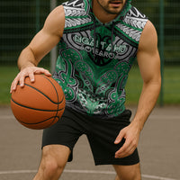 Aotearoa Iwi Ngai Tahu Personalised Sleeveless Hoodie Maori Kowhaiwhai Pattern
