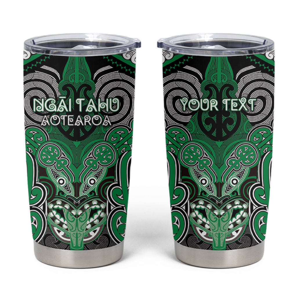 Aotearoa Iwi Ngai Tahu Personalised Tumbler Cup Maori Kowhaiwhai Pattern