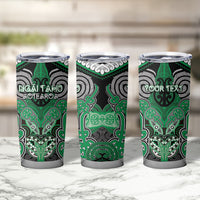 Aotearoa Iwi Ngai Tahu Personalised Tumbler Cup Maori Kowhaiwhai Pattern