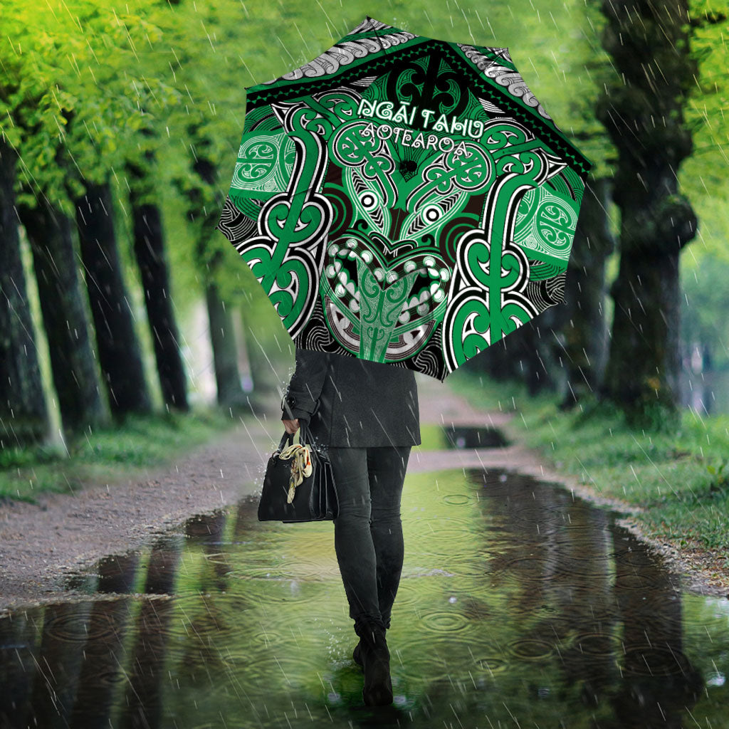Aotearoa Iwi Ngai Tahu Umbrella Maori Kowhaiwhai Pattern