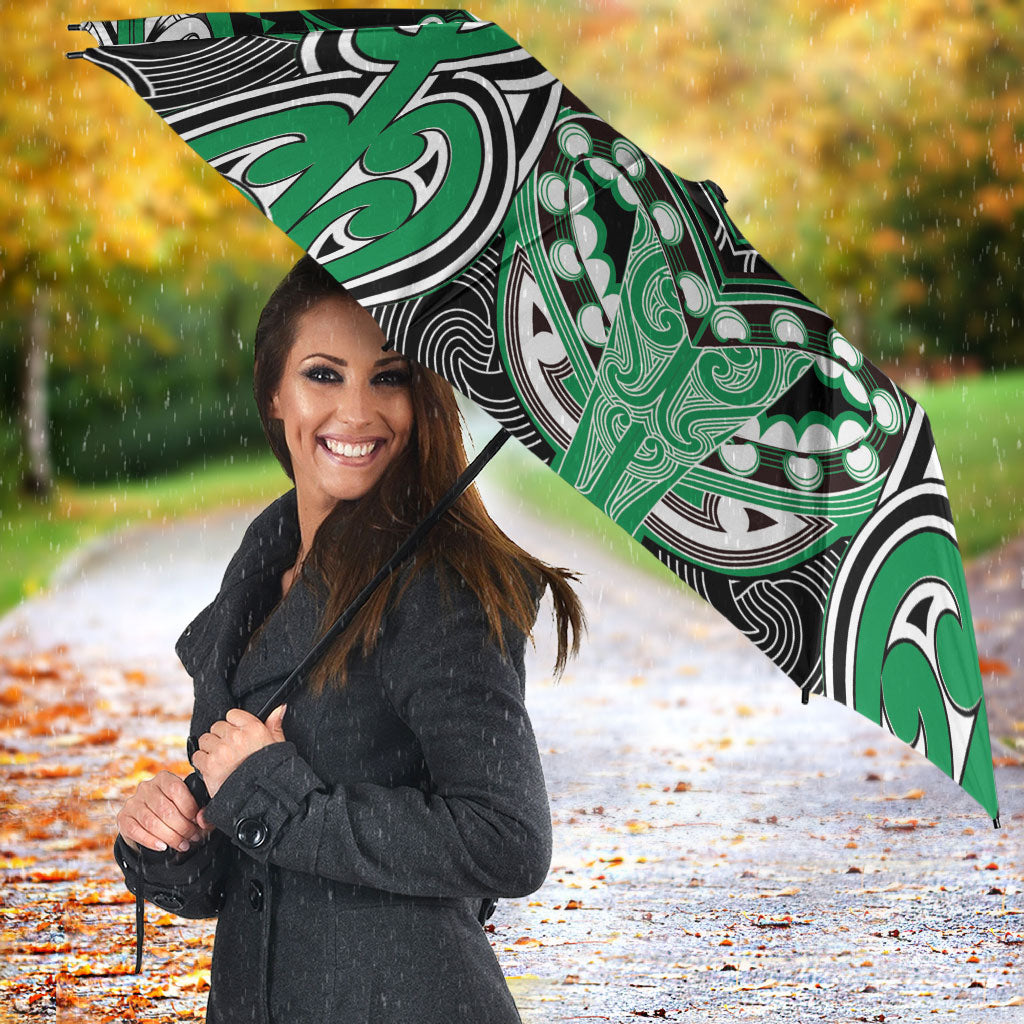 Aotearoa Iwi Ngai Tahu Umbrella Maori Kowhaiwhai Pattern