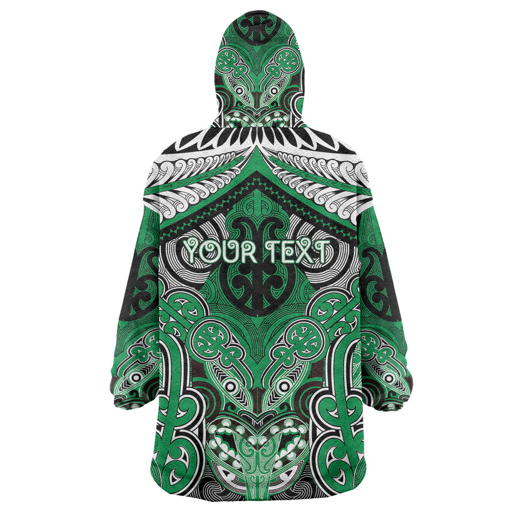 Aotearoa Iwi Ngai Tahu Personalised Wearable Blanket Hoodie Maori Kowhaiwhai Pattern