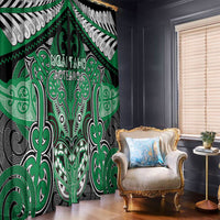 Aotearoa Iwi Ngai Tahu Window Curtain Maori Kowhaiwhai Pattern
