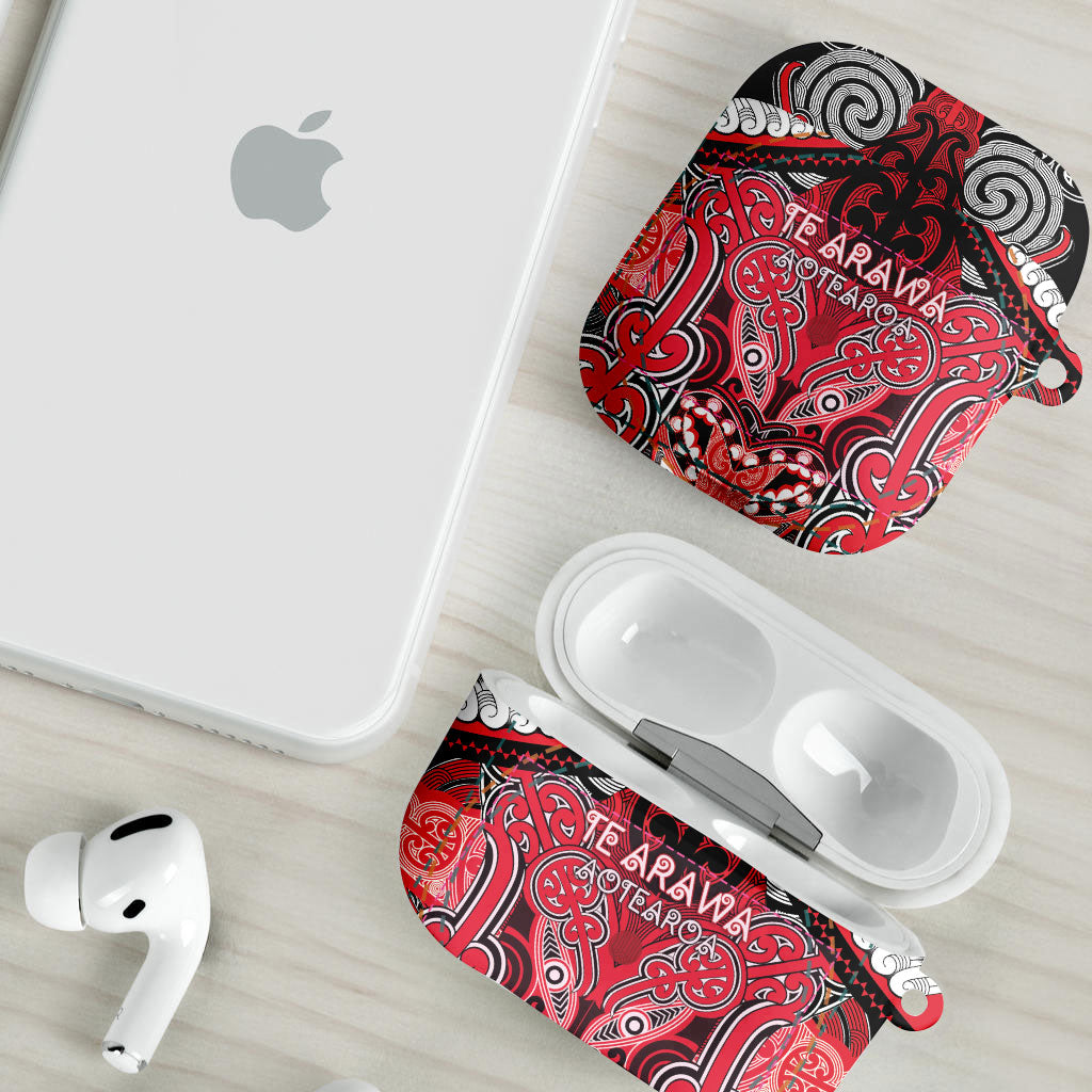 Aotearoa Iwi Te Arawa AirPods Case Maori Kowhaiwhai Pattern