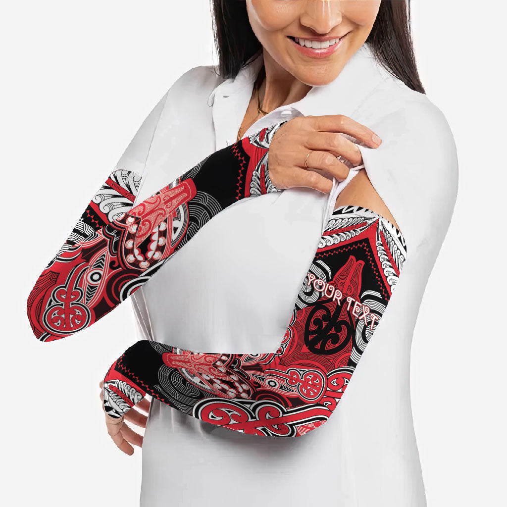 Aotearoa Iwi Te Arawa Personalised Arm Sleeves Maori Kowhaiwhai Pattern