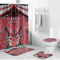 Aotearoa Iwi Te Arawa Bathroom Set Maori Kowhaiwhai Pattern