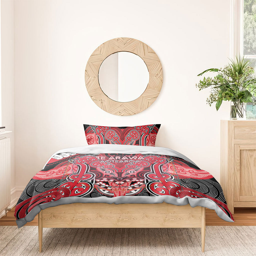 Aotearoa Iwi Te Arawa Bedding Set Maori Kowhaiwhai Pattern