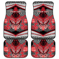 Aotearoa Iwi Te Arawa Personalised Car Mats Maori Kowhaiwhai Pattern