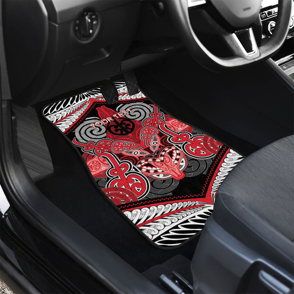Aotearoa Iwi Te Arawa Personalised Car Mats Maori Kowhaiwhai Pattern