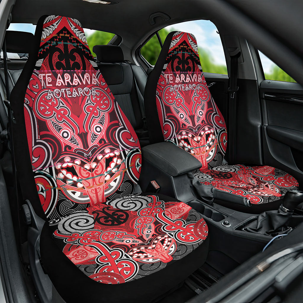 Aotearoa Iwi Te Arawa Car Seat Cover Maori Kowhaiwhai Pattern