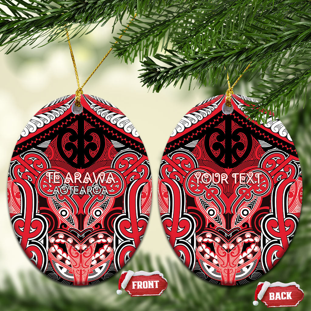 Aotearoa Iwi Te Arawa Personalised Ceramic Ornament Maori Kowhaiwhai Pattern