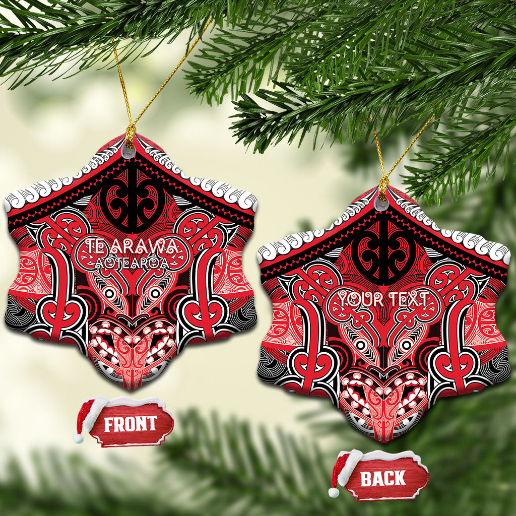 Aotearoa Iwi Te Arawa Personalised Ceramic Ornament Maori Kowhaiwhai Pattern