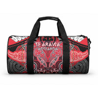 Aotearoa Iwi Te Arawa Duffle Bag Maori Kowhaiwhai Pattern