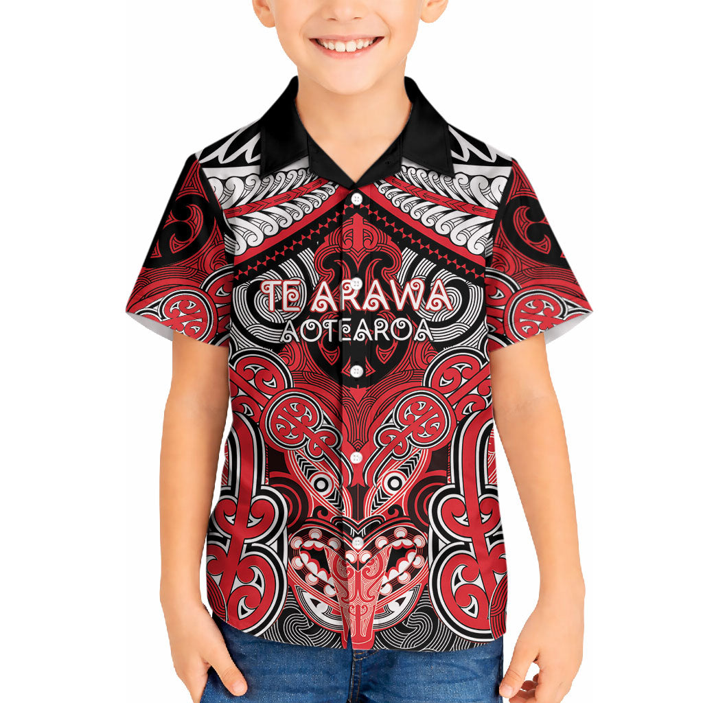 Aotearoa Iwi Te Arawa Personalised Hawaiian Shirt Maori Kowhaiwhai Pattern