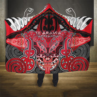 Aotearoa Iwi Te Arawa Hooded Blanket Maori Kowhaiwhai Pattern