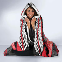 Aotearoa Iwi Te Arawa Hooded Blanket Maori Kowhaiwhai Pattern