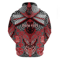 Aotearoa Iwi Te Arawa Personalised Hoodie Maori Kowhaiwhai Pattern