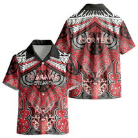 Aotearoa Iwi Te Arawa Personalised Kid Hawaiian Shirt Maori Kowhaiwhai Pattern