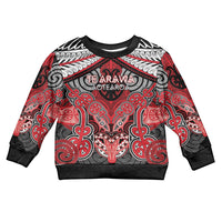 Aotearoa Iwi Te Arawa Personalised Kid Ugly Christmas Sweater Maori Kowhaiwhai Pattern
