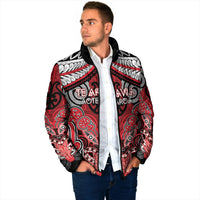 Aotearoa Iwi Te Arawa Personalised Padded Jacket Maori Kowhaiwhai Pattern