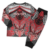 Aotearoa Iwi Te Arawa Personalised Christmas Pajama Set Maori Kowhaiwhai Pattern