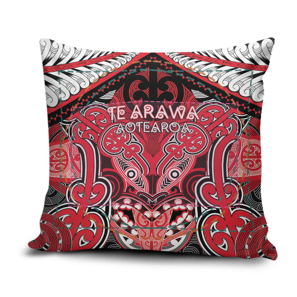 Aotearoa Iwi Te Arawa Pillow Cover Maori Kowhaiwhai Pattern