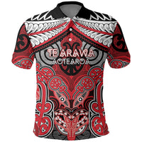 Aotearoa Iwi Te Arawa Personalised Polo Shirt Maori Kowhaiwhai Pattern