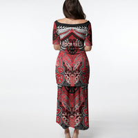 Aotearoa Iwi Te Arawa Personalised Puletasi Maori Kowhaiwhai Pattern