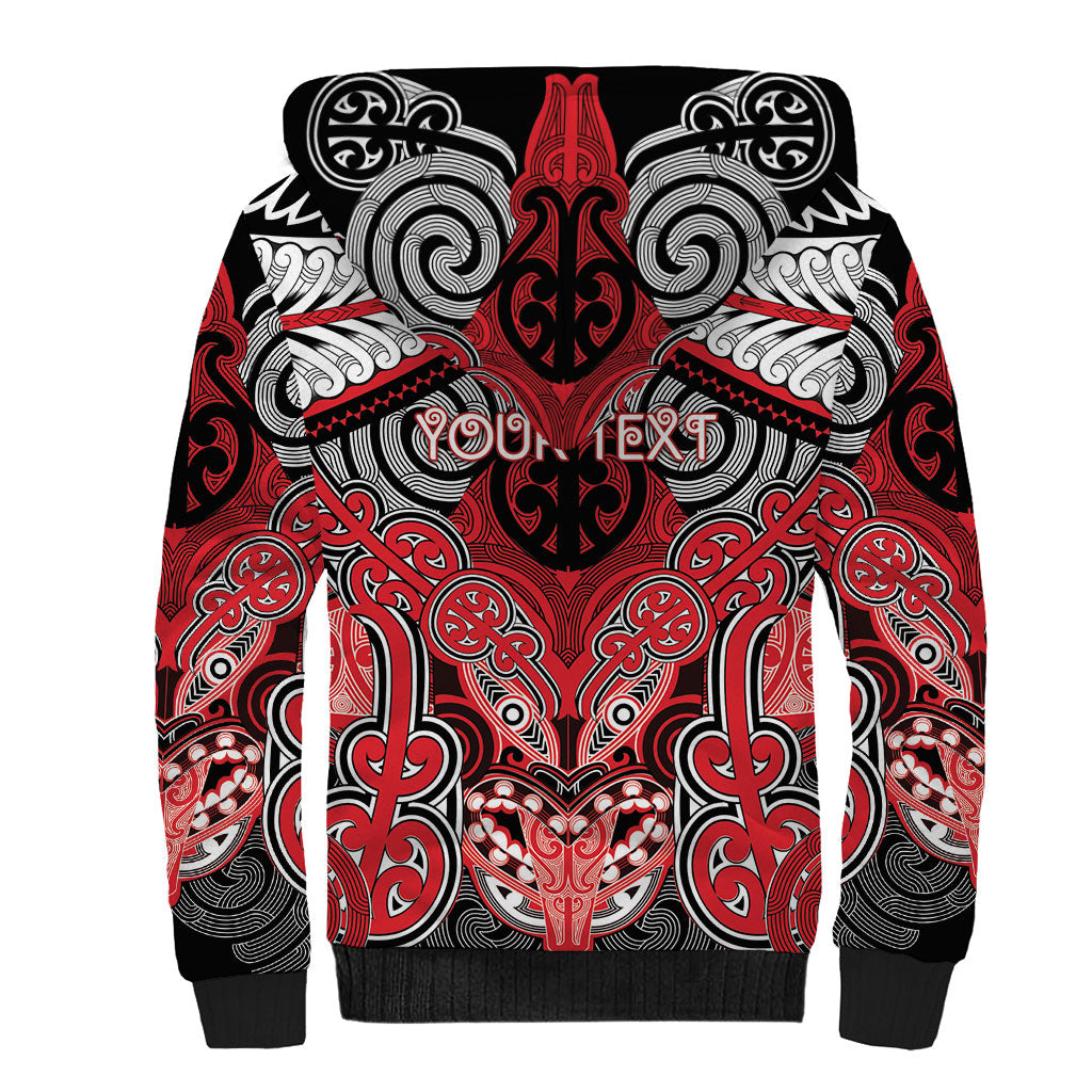 Aotearoa Iwi Te Arawa Personalised Sherpa Hoodie Maori Kowhaiwhai Pattern