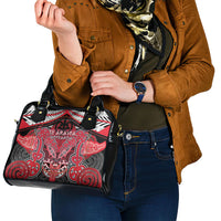 Aotearoa Iwi Te Arawa Shoulder Handbag Maori Kowhaiwhai Pattern