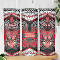 Aotearoa Iwi Te Arawa Personalised Skinny Tumbler Maori Kowhaiwhai Pattern