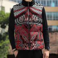 Aotearoa Iwi Te Arawa Personalised Sleeveless Puffer Jacket Maori Kowhaiwhai Pattern