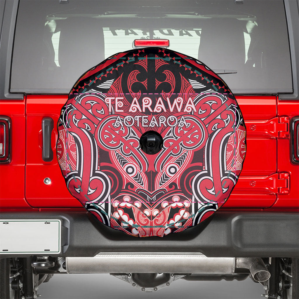 Aotearoa Iwi Te Arawa Spare Tire Cover Maori Kowhaiwhai Pattern