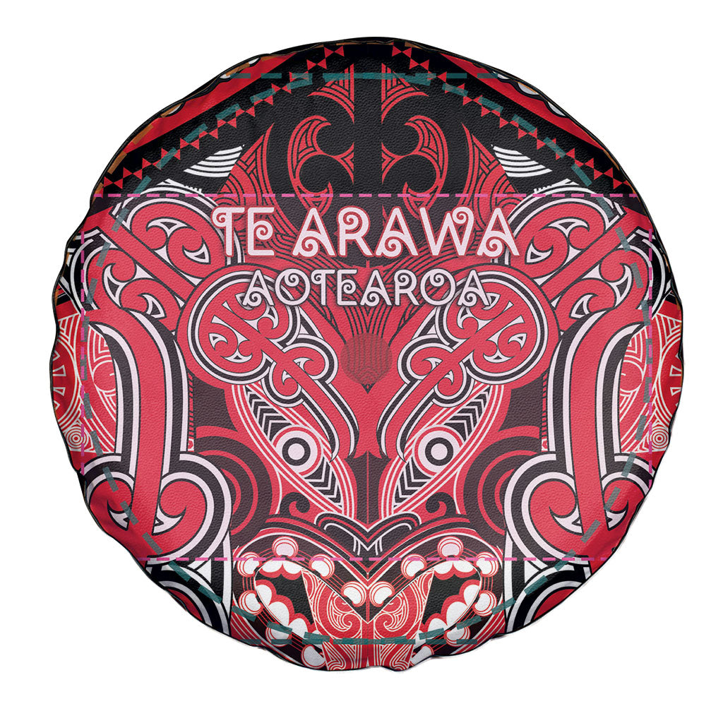 Aotearoa Iwi Te Arawa Spare Tire Cover Maori Kowhaiwhai Pattern