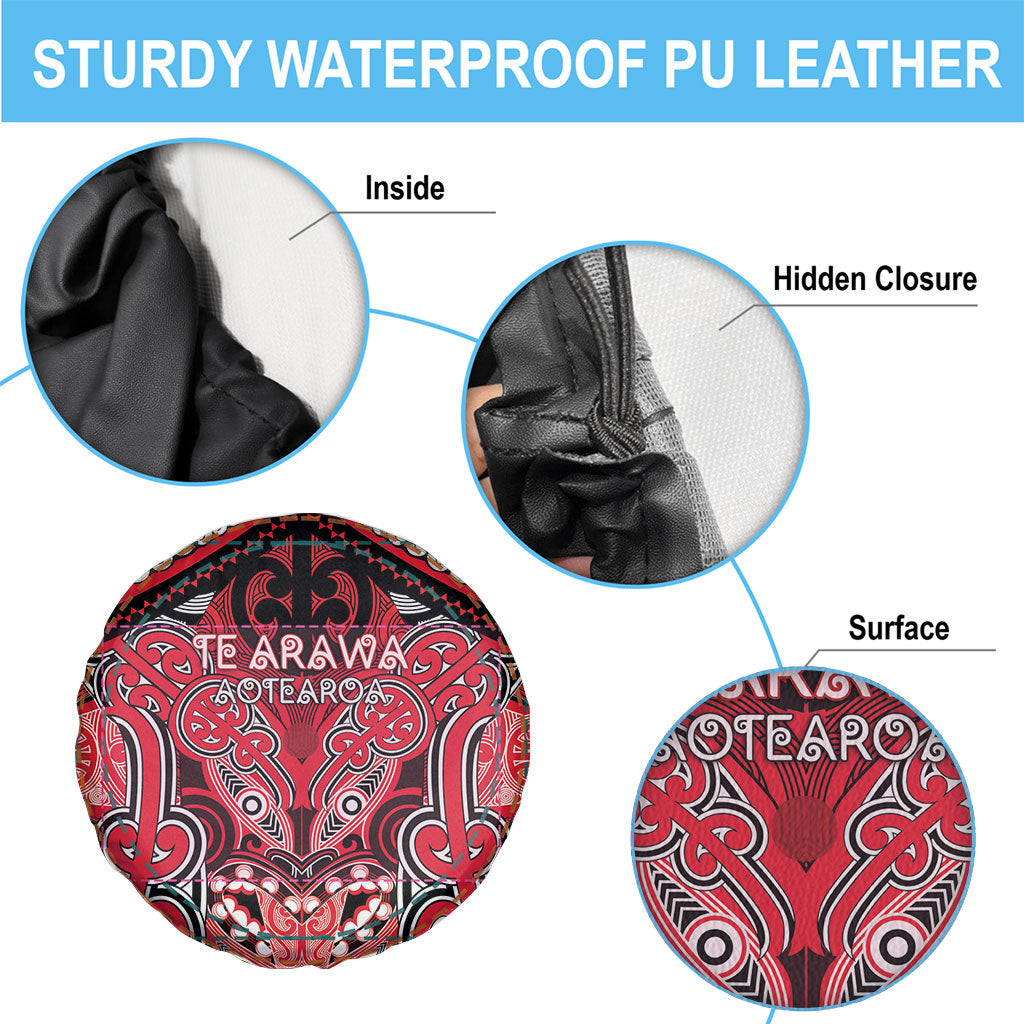 Aotearoa Iwi Te Arawa Spare Tire Cover Maori Kowhaiwhai Pattern