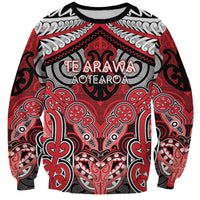 Aotearoa Iwi Te Arawa Personalised Sweatshirt Maori Kowhaiwhai Pattern