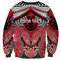 Aotearoa Iwi Te Arawa Personalised Sweatshirt Maori Kowhaiwhai Pattern