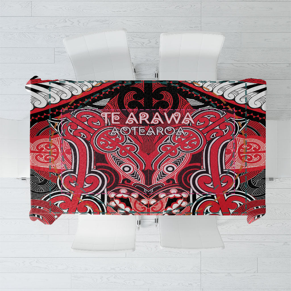 Aotearoa Iwi Te Arawa Tablecloth Maori Kowhaiwhai Pattern