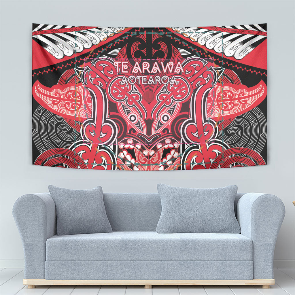 Aotearoa Iwi Te Arawa Tapestry Maori Kowhaiwhai Pattern