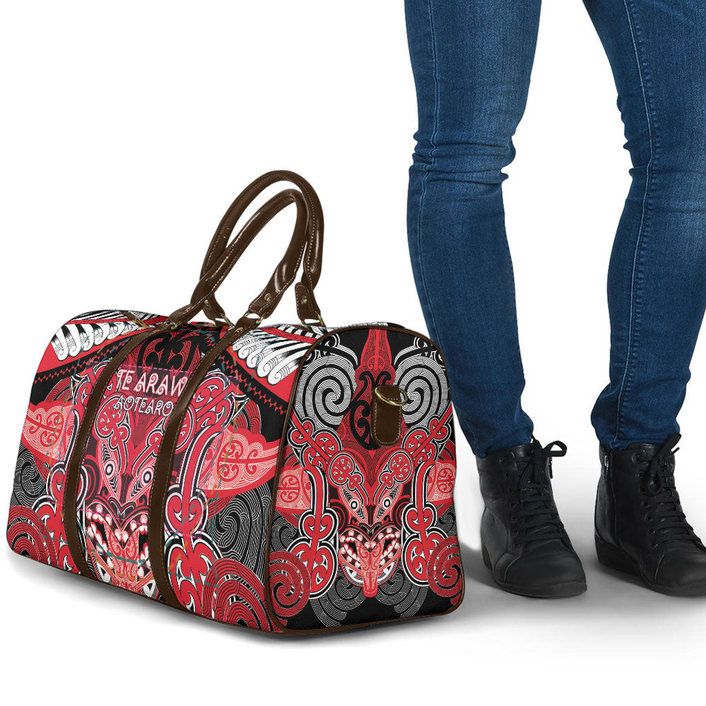 Aotearoa Iwi Te Arawa Travel Bag Maori Kowhaiwhai Pattern