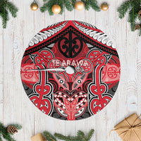 Aotearoa Iwi Te Arawa Tree Skirt Maori Kowhaiwhai Pattern