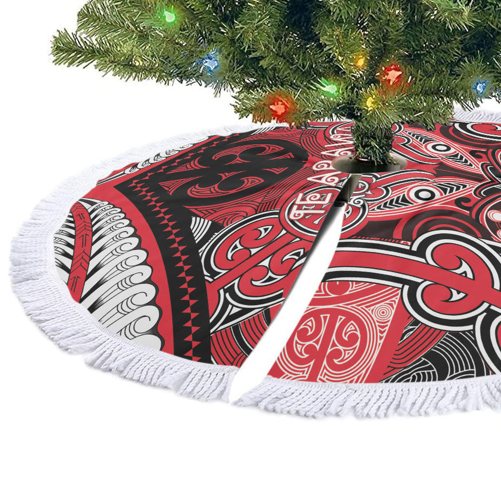 Aotearoa Iwi Te Arawa Tree Skirt Maori Kowhaiwhai Pattern