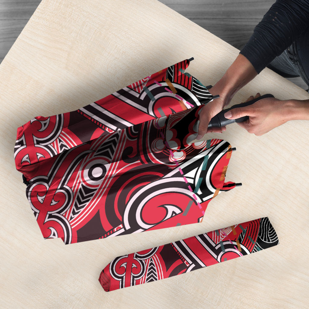 Aotearoa Iwi Te Arawa Umbrella Maori Kowhaiwhai Pattern