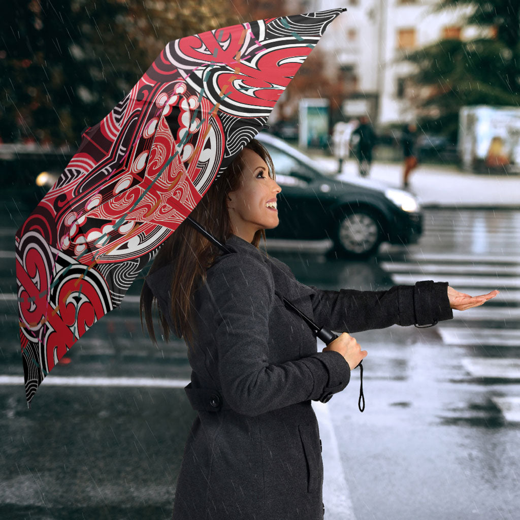 Aotearoa Iwi Te Arawa Umbrella Maori Kowhaiwhai Pattern