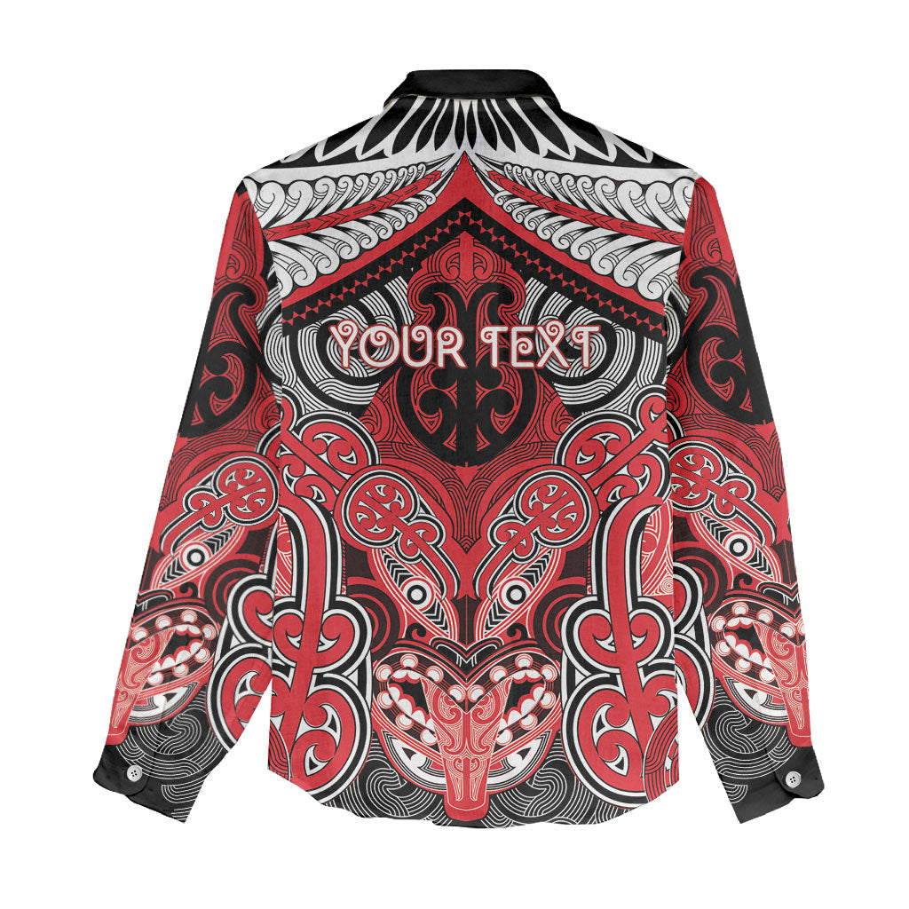 Aotearoa Iwi Te Arawa Personalised Women Casual Shirt Maori Kowhaiwhai Pattern