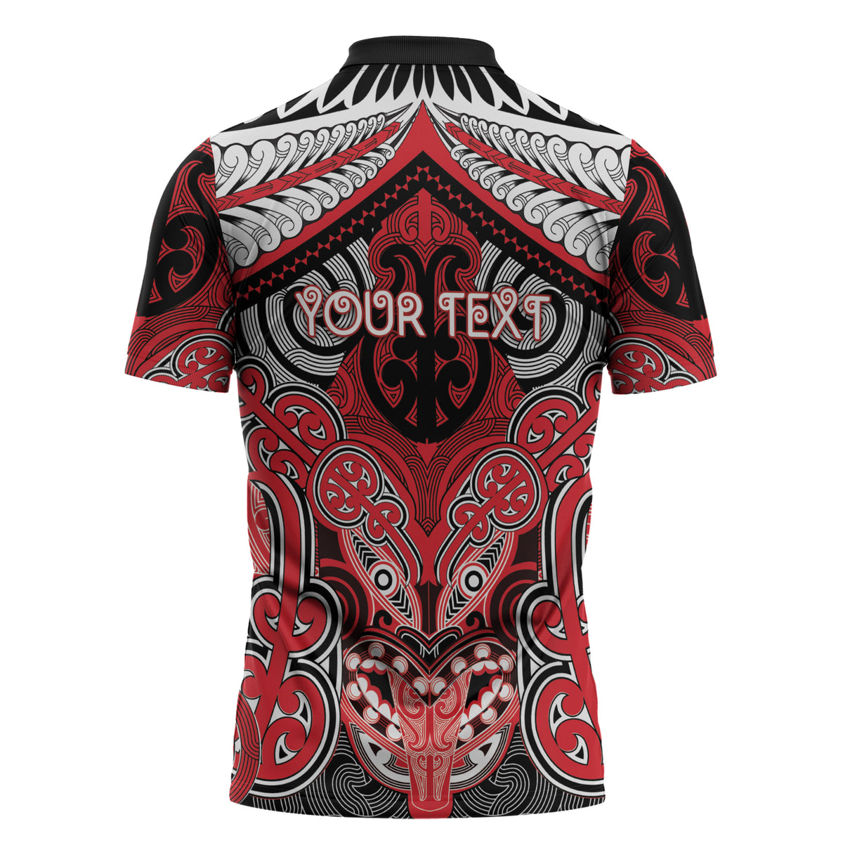 Aotearoa Iwi Te Arawa Personalised Zipper Polo Shirt Maori Kowhaiwhai Pattern